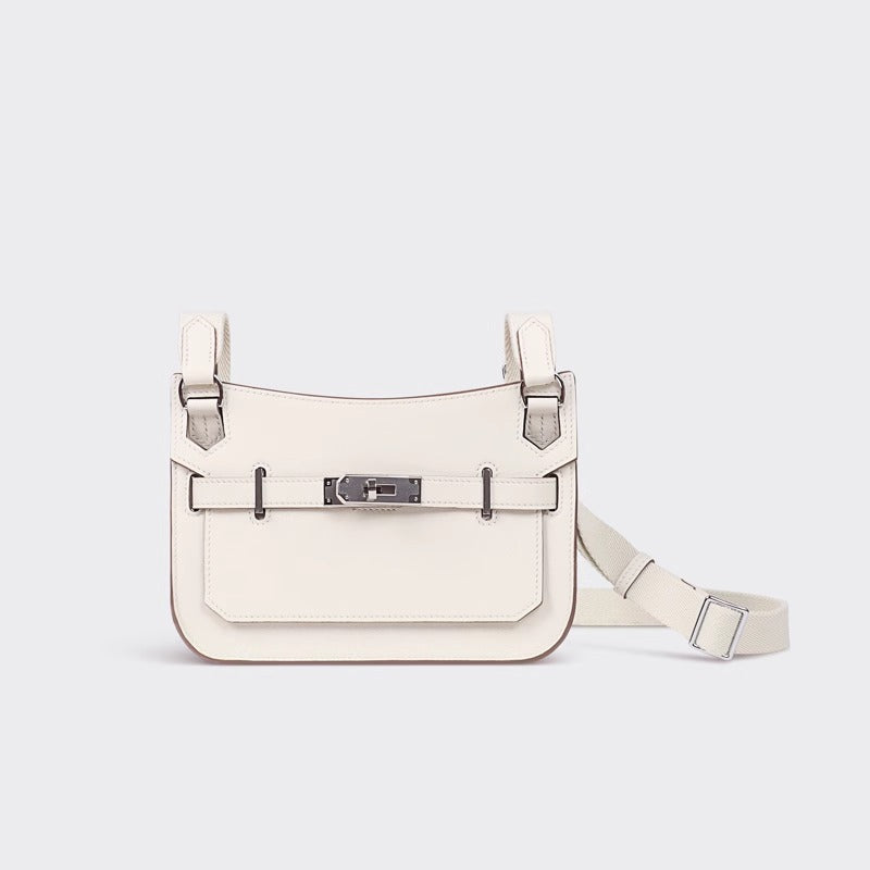 European and American retro new style high-end calfskin Kelly bag for women mini Gypsy Shoulder Crossbody Bag Genuine Leather Women's Bag