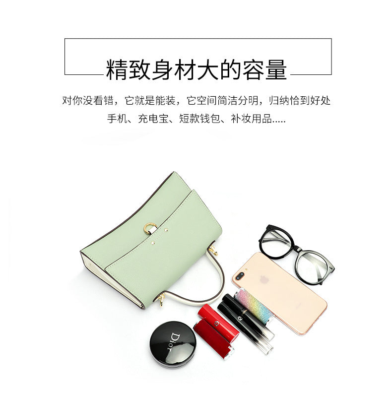 New Summer Korean Fashion Simple Kelly Bag Women's Single Shoulder Crossbody Small Bag Elegant Personality Small Square Bag