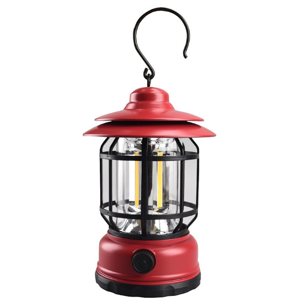 Retro Camping Lantern Outdoor Camping Light Household Emergency Tent Light Lantern Outdoor Light Multi-Functional Camping Light