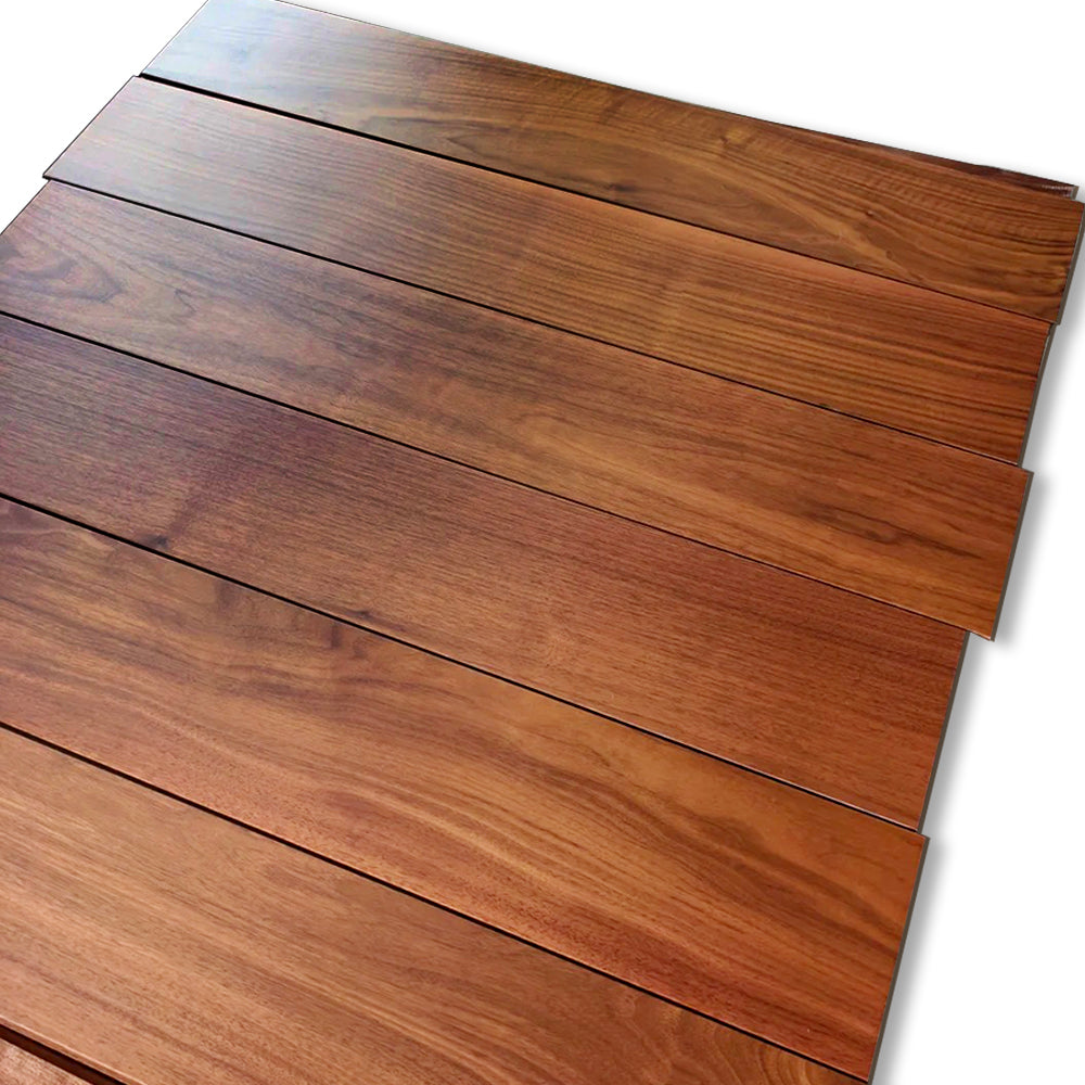 High-End Engineered Walnut Wood Flooring Prefinished Three-Layer Engineered Wood Flooring for Villas Boutique Outdoor Exterior