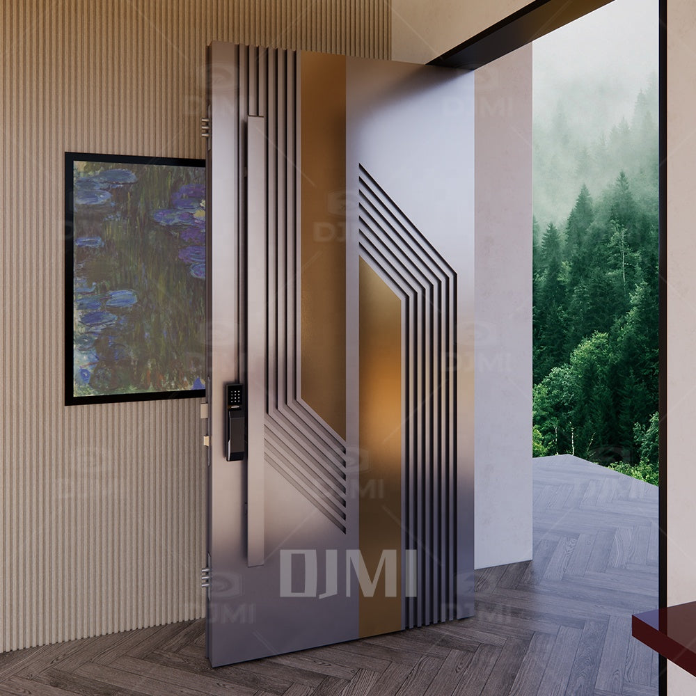 UK Style Portes Pour Maisons Modern Security Pivot Door Modern Exterior Expensive Doors for Houses Exterior Front Entry Doors