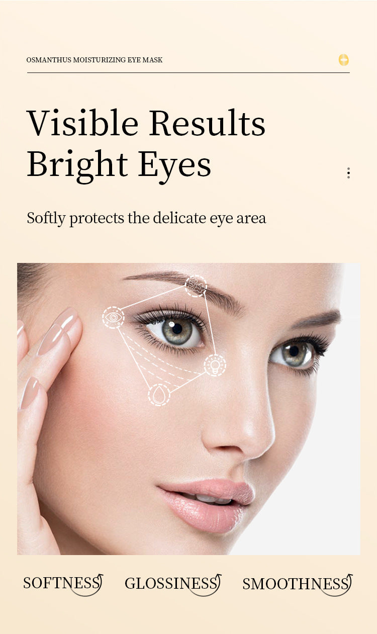 Golden Osmanthus Eye Mask Patch SADOER Moisturizing and Hydrating to Reduce Dark Circles  Foreign Trade Live Wholesale