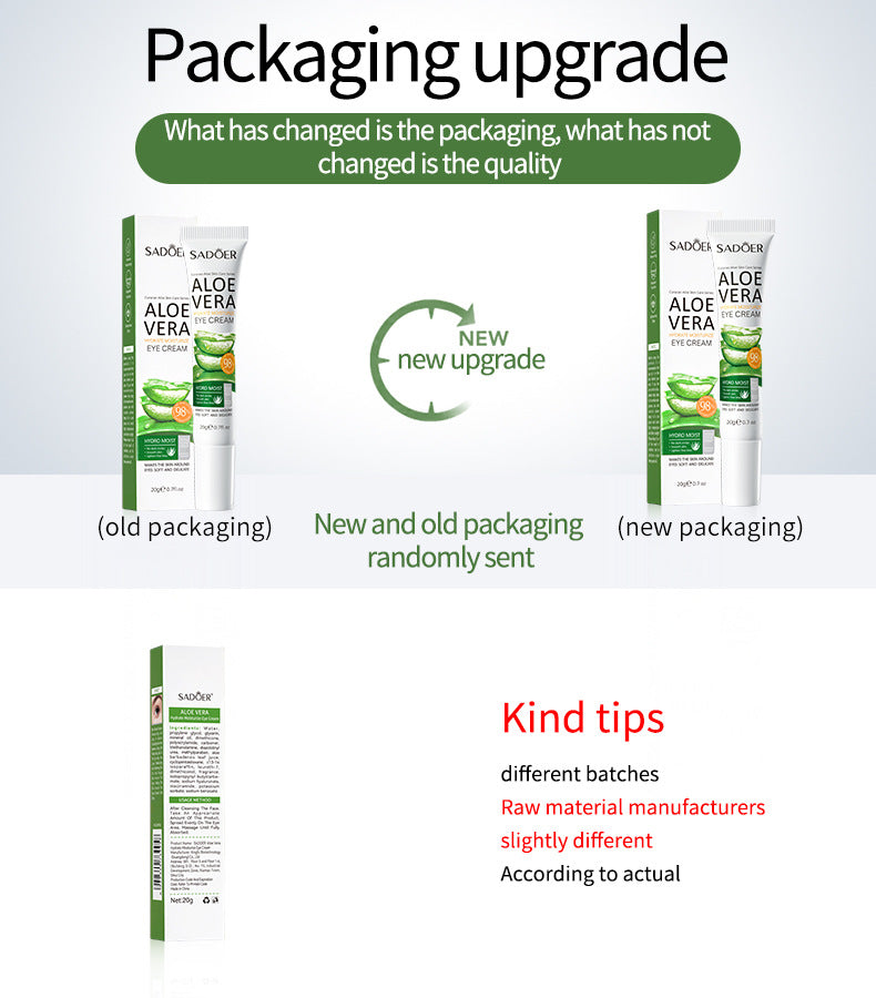 Aloe Vera Skincare Set SADOER Cleansing, hydrating, moisturizing, and nourishing  foreign trade manufacturer wholesale