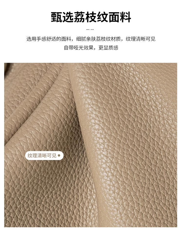 Women's Basket Bag2025New High-End First Layer Cowhide Bucket Bag Casual Handheld Women's Tote Bag Trendy