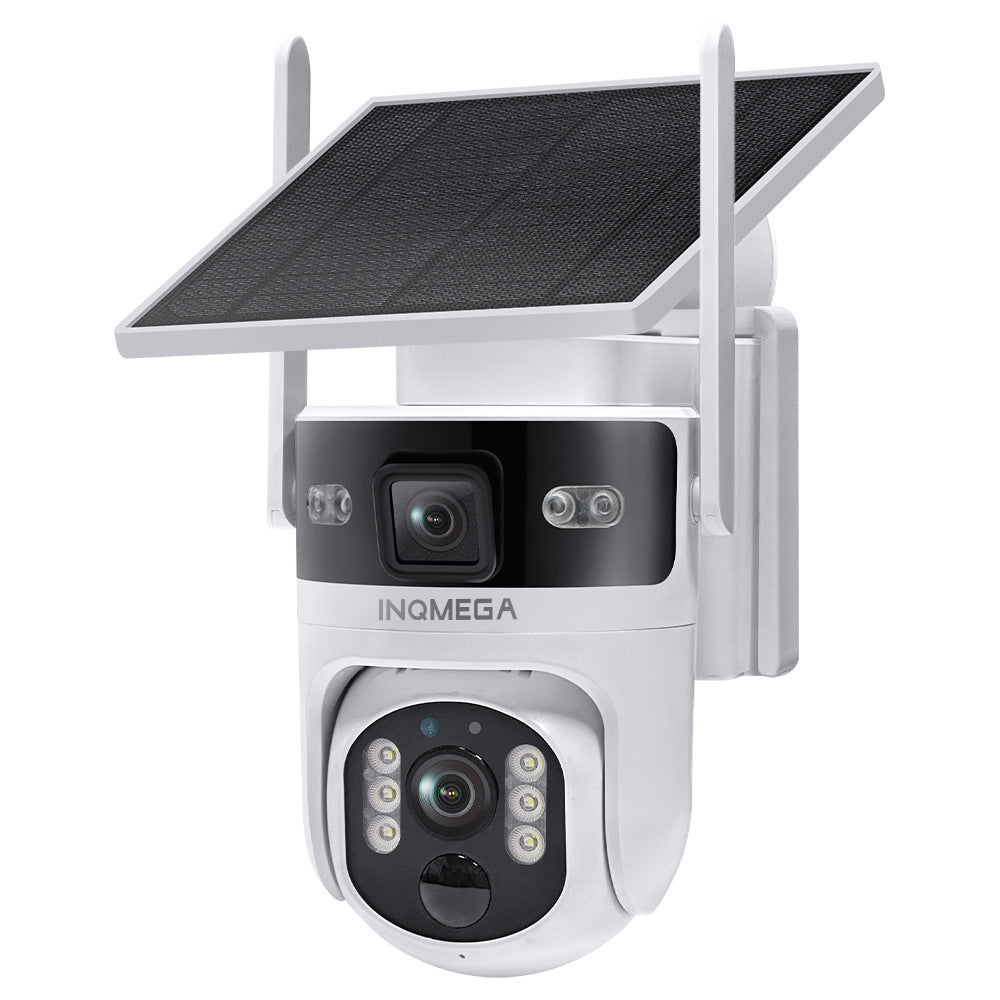Private Model AOV Solar-powered Binocular Camera4G Outdoor Solar Camera6MP High Definition Wireless Surveillance