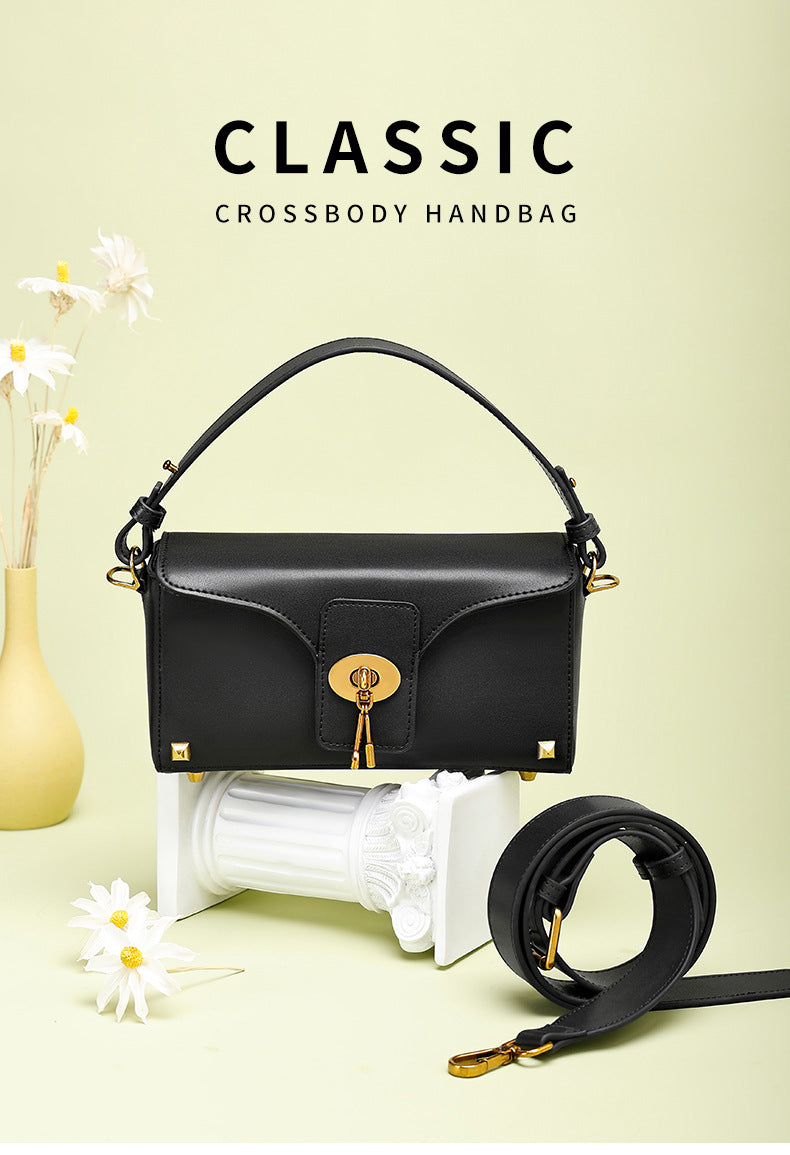 High-Quality Fashion Women's Bag Single Shoulder Bag Versatile Niche Crossbody Bag European and American Light Luxury Handbag Birthday Gift