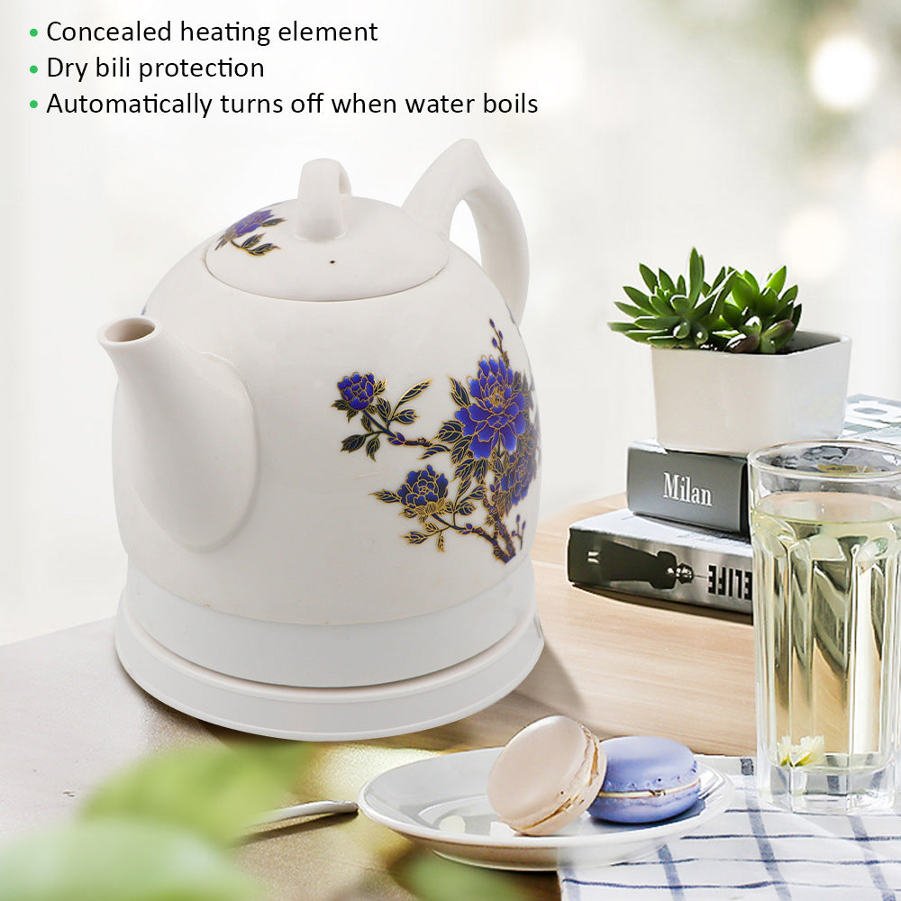 European Standard Hot Selling Ceramic Electric Kettle Household Electric Automatic Power-off Porcelain Kettle Dropshipping