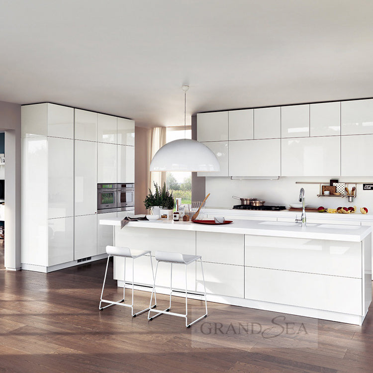 Free Design China Made Ready to Assemble Modular Kitchen Cabinet Furniture Modern Black Kitchen Cabinets Wooden