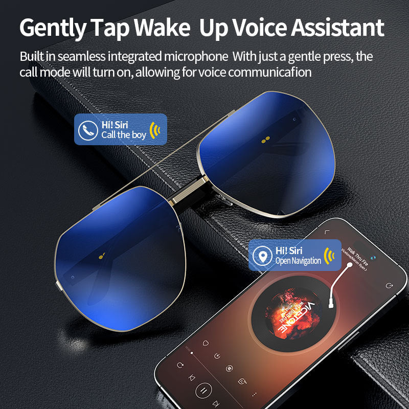 New Hot-Selling Smart AI Bluetooth Glasses for Business Calls TWS Bluetooth Headset Smart Glasses