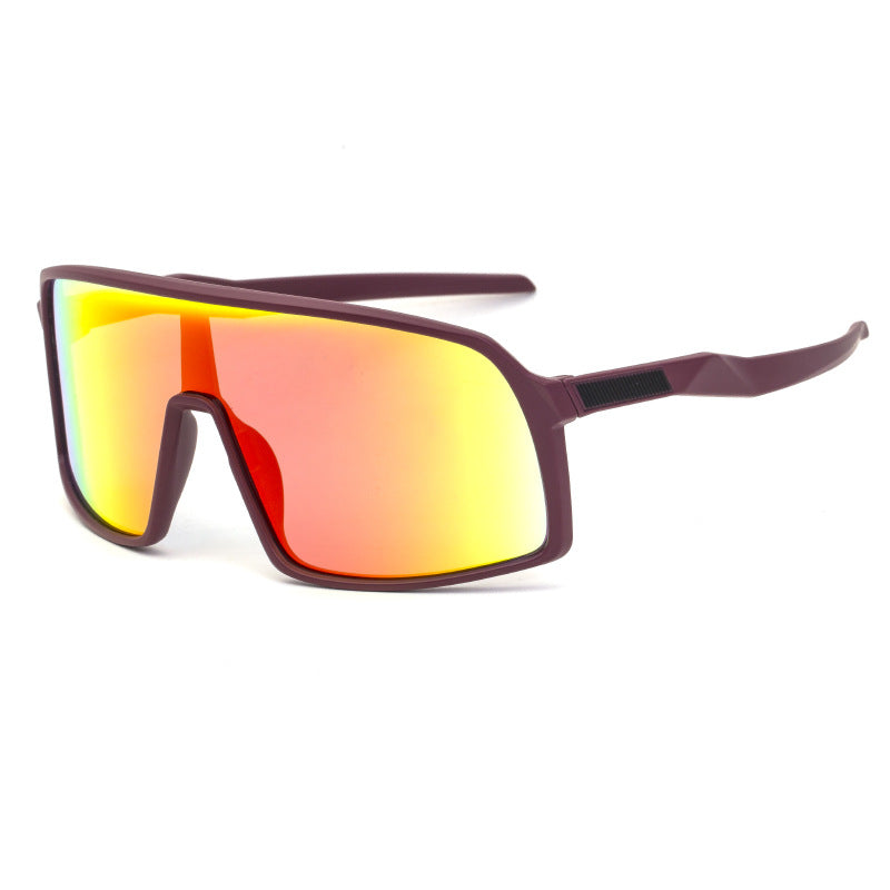 New Colorful Cycling Glasses for Men1998One-piece sunglasses European and American fashion outdoor sports sunglasses