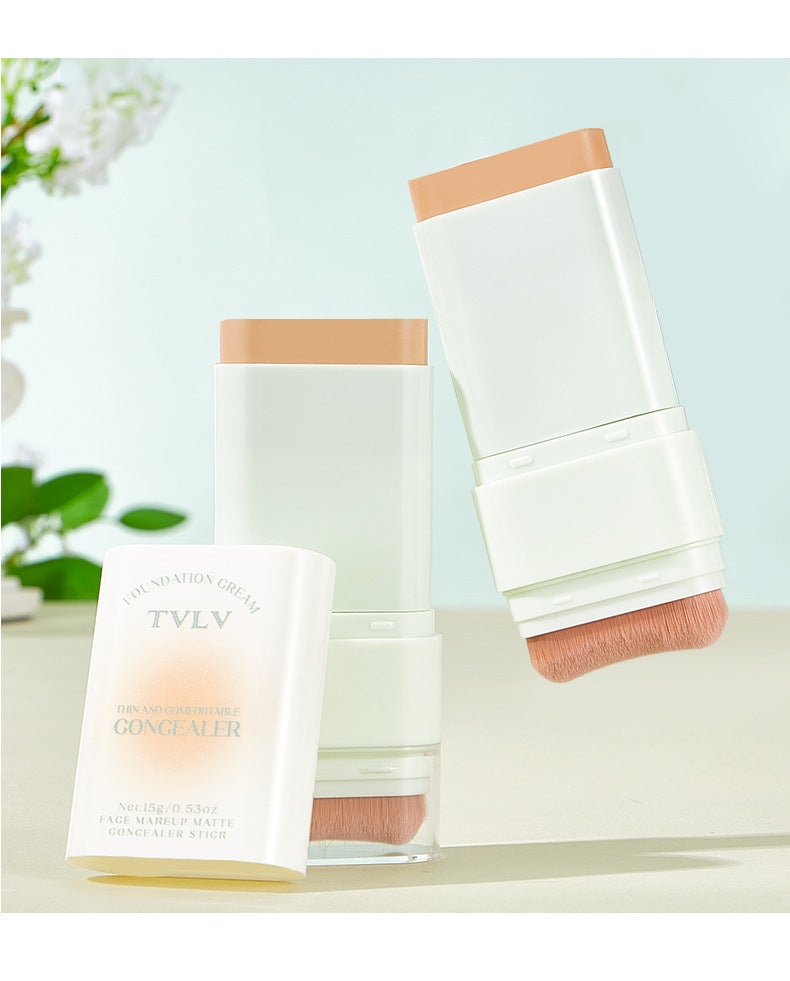 E-commerce Dropshipping Yellow Black Skin Foundation Double-ended Concealer Foundation Stick Waterproof Non-smudge Wholesale Cosmetics