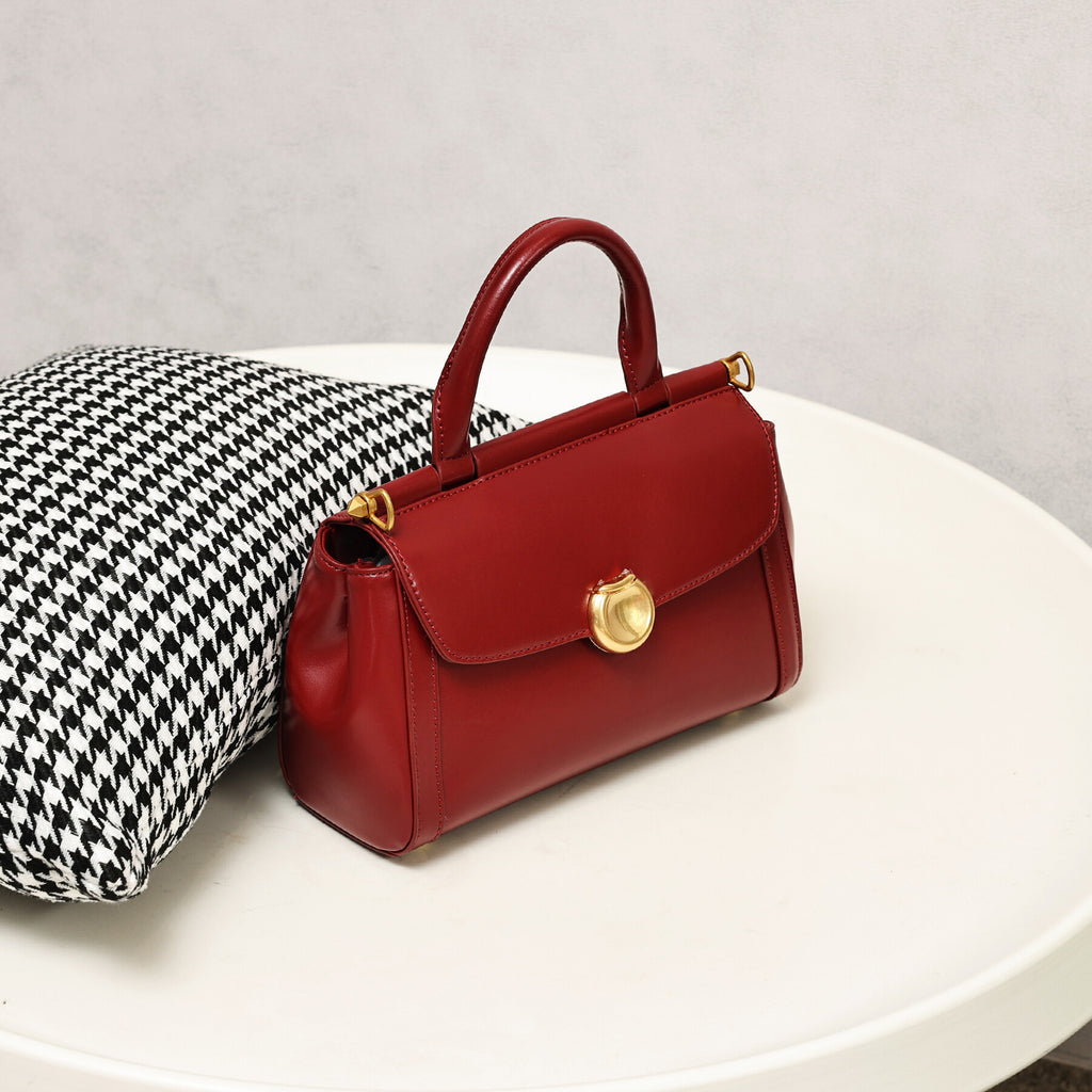 Vintage Simple Small Square Bag2025New Korean Style Personality Single Shoulder Bag Casual Crossbody Bag High-end Niche Handbag