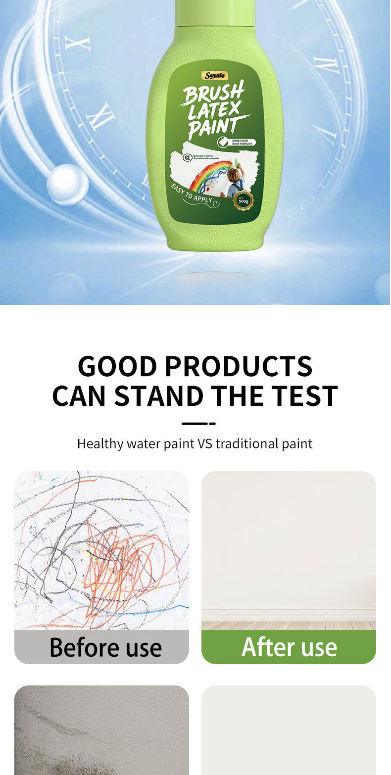 Indoor Wall Latex Paint White Latex Paint Water-Based Odorless Brush Latex Paint Interior Wall Coating