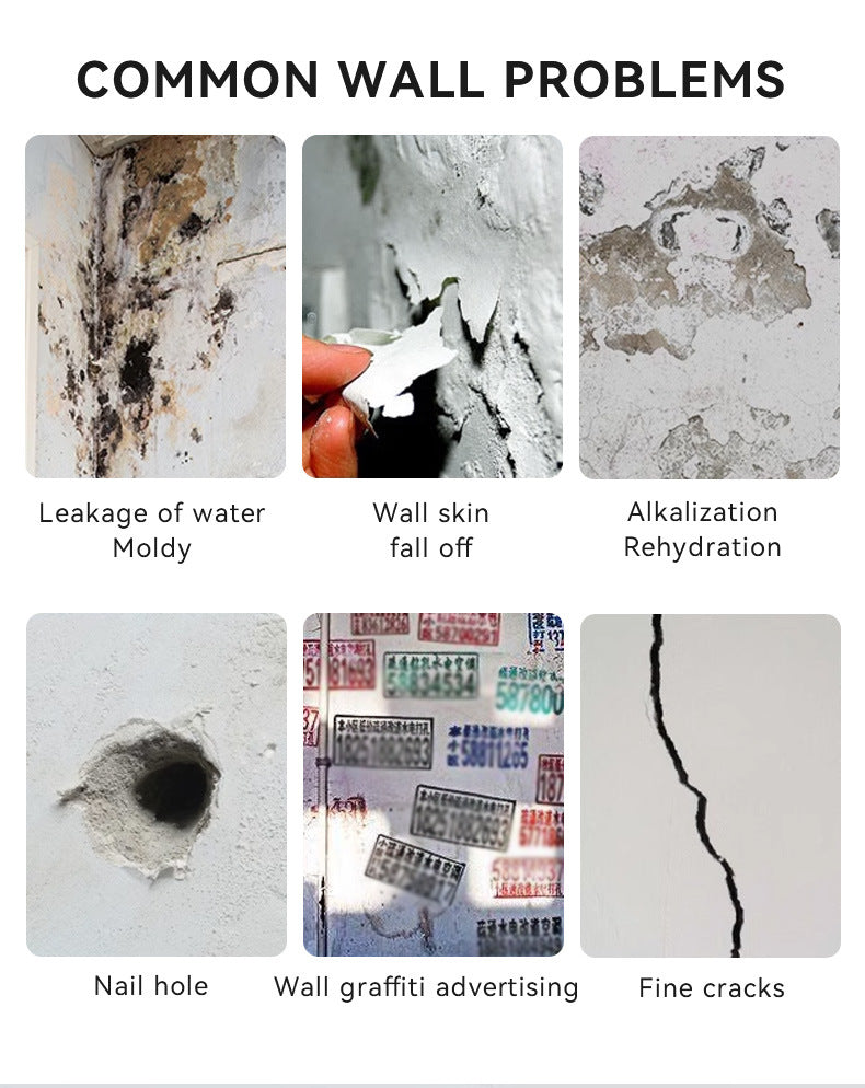 baolisi Home Wall Repair Paste Wall Nail Hole Crack Peeling Repair Paste Waterproof and Mildew Resistant White Putty Powder