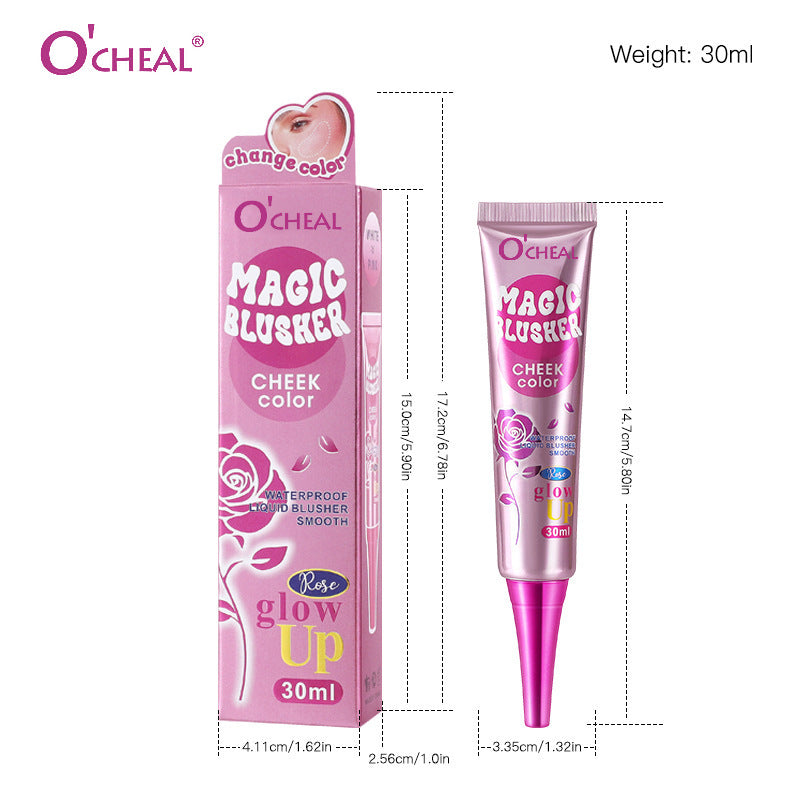 Magic Color Changing Blush Philippines30ml Large Capacity Slightly Tipsy Nude Moisturizing Liquid Blush Matte Liquid Rouge