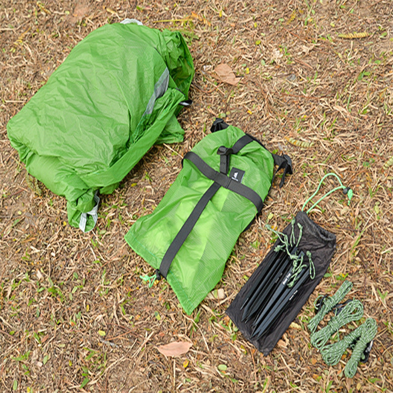 New Tent Outdoor Double Portable Lightweight Mountaineering Outdoor Hiking Waterproof Silicone Coated Camping Lightweight Waterproof