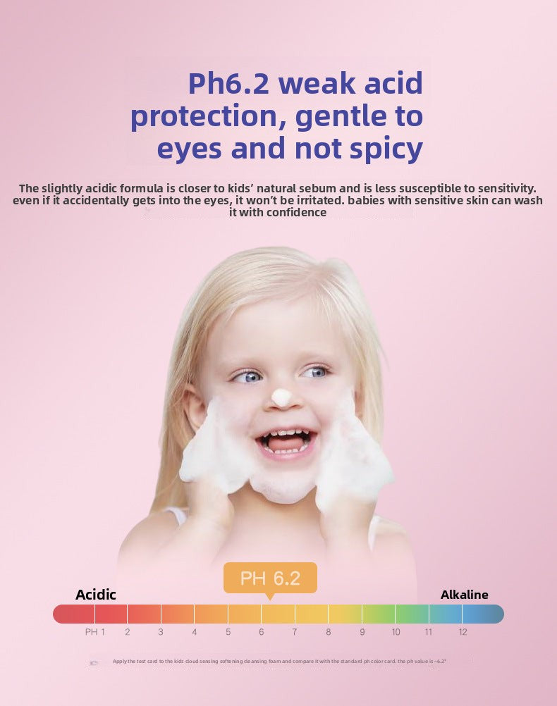 Children's Amino Acid Face Wash Cleansing Mousse Gentle Cleansing Oil Control Centella Asiatica Face Wash In Stock