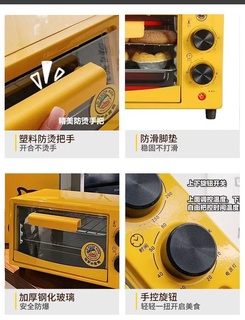 Small Yellow Duck Electric Oven Wholesale Household Mini Multi-Function Timing Oven Gift Selection Activity Supplies Special Offer