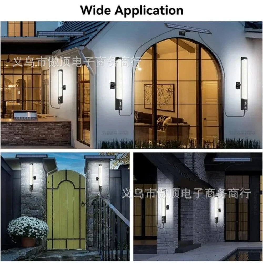 Outdoor Solar Human Body Sensor Street Light Split Light Household Waterproof Wall Light Courtyard Landscape Garage Lighting