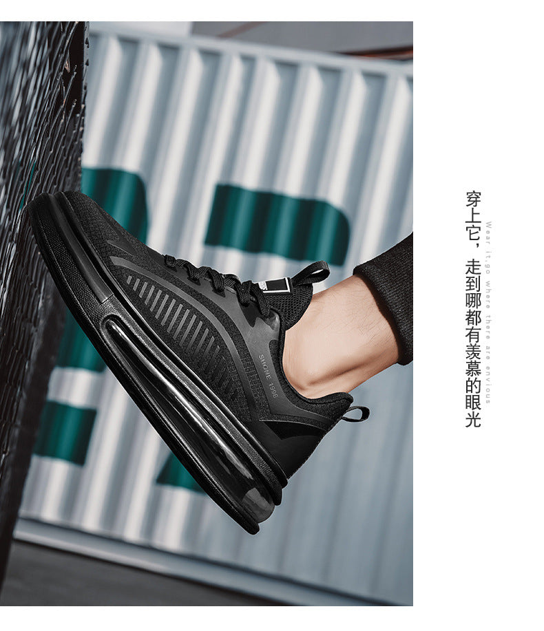 plus Size Spring New Comfortable Sports Shoes Casual Running Shoes Cushioned Lightweight Breathable Shock Absorption Trendy Shoes