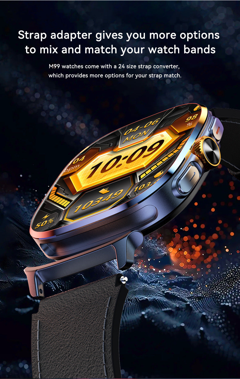 M99Smart Watch5G SIM Card Global Comm Google Store APP Download2.14inch Full Screen Touch Dual System