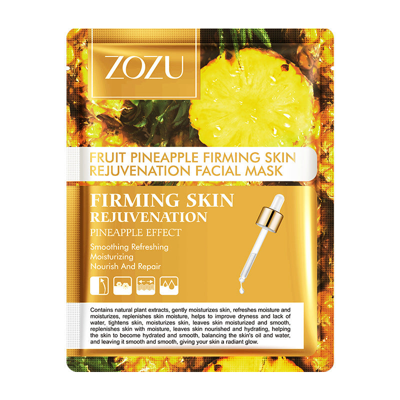 Cross-border Pineapple Face Mask25g  BIOAOUA Red Pomegranate Moisturizing Mask Cross-Border Foreign Trade Manufacturer Skincare Wholesale