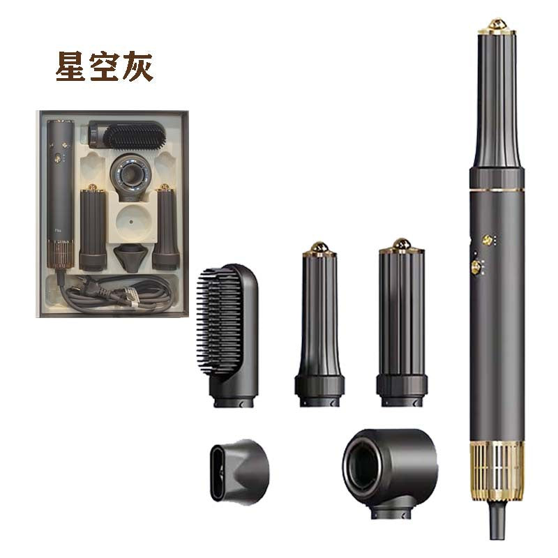 ФенMultifunctional 5-in-1 Hot Air Comb Curling Iron Styling High Power High Speed Hair Care Negative Ion Hair Dryer