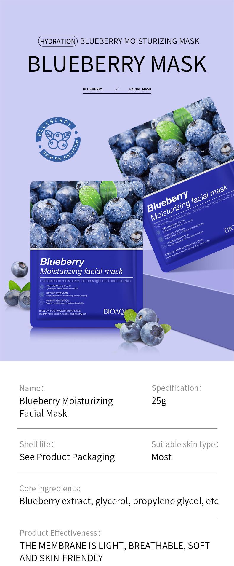 Mask BIOAOUA Plant and Fruit Face Mask Sheets Hydrating and Moisturizing  Wholesale OB