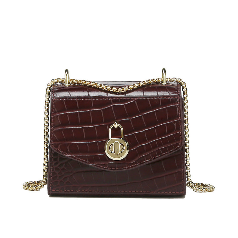 New Trendy Fashion Small Square Bag Retro Chic Single Shoulder Women's Bag Unique Niche Fresh Crossbody Women's Bag