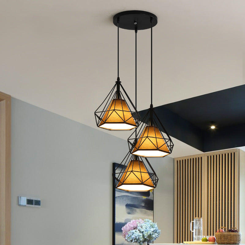 Restaurant Chandelier Three-Head Light Luxury Lighting Modern Simple Dining Table Bar Counter led Long Strip Dining Room Light2025New Year