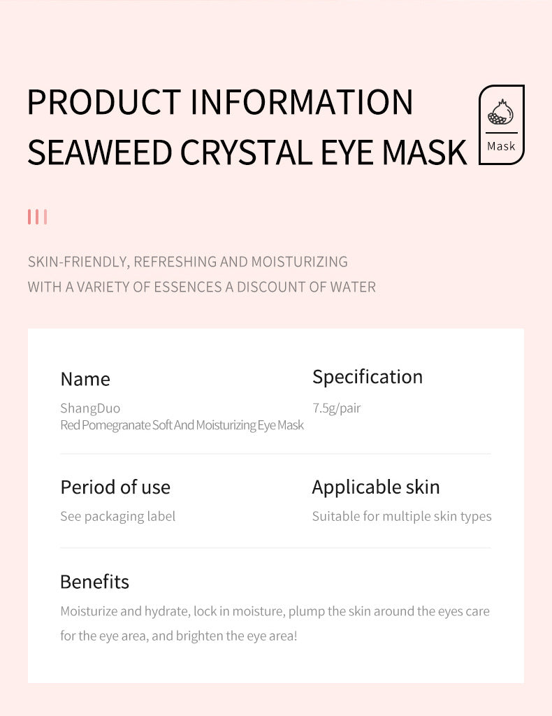 Eye Mask SADOER Caviar Eye Mask Pack Moisture replenishment Cross-border Foreign Trade Skincare Wholesale