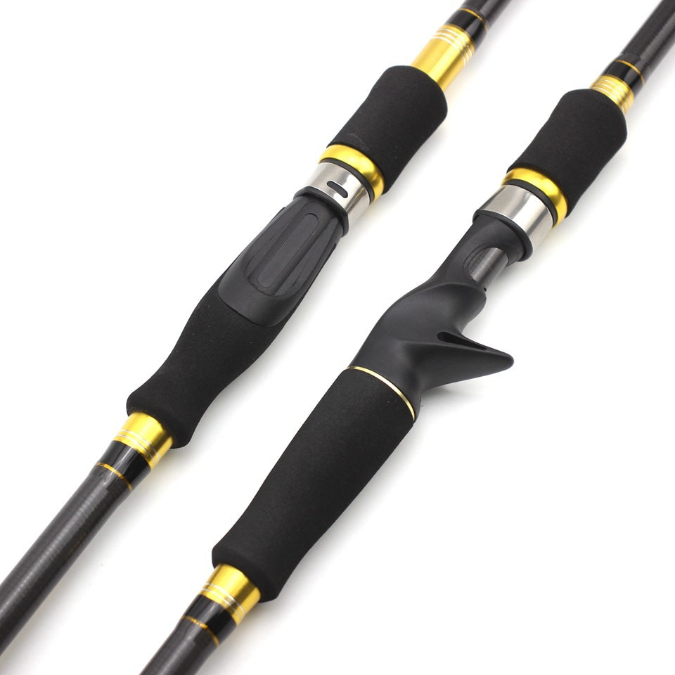 Retractable Lure Rod Carbon Fiber Fishing Rod Ultra-light Ultra-short Comfortable Handle European and American Popular Fishing Rod