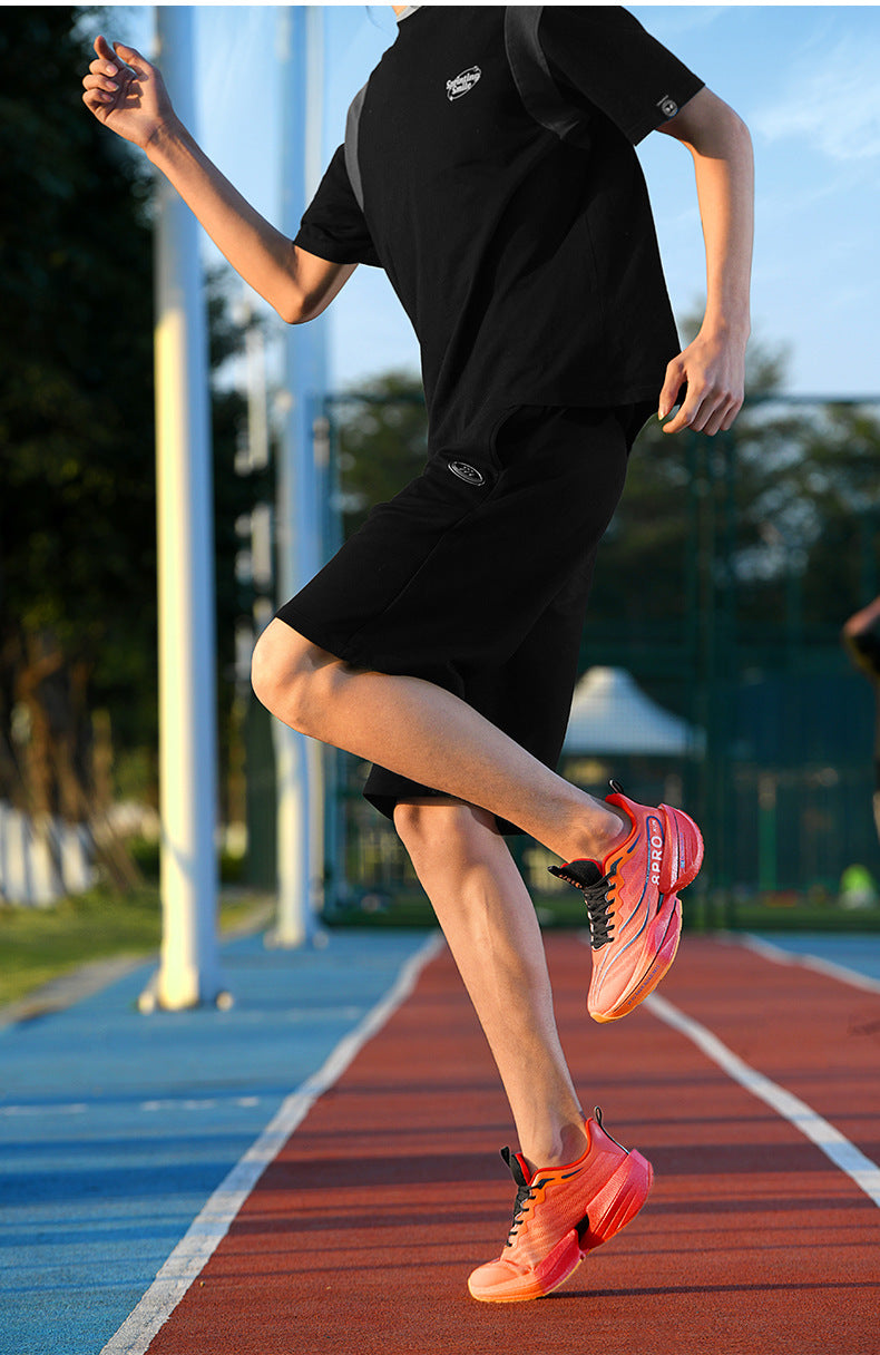 Red Rabbit8pro Carbon Plate Spring and Autumn Running Shoes for Big Kids, Racing Shock Absorption Sports Shoes for Men and Women, Couple's Versatile Casual Running Shoes