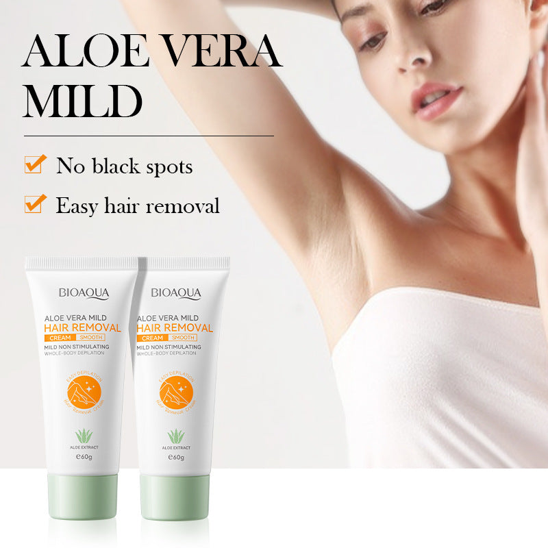 Aloe Vera Hair Removal Cream60g BIOAOUA Hair Removal Non-Irritating  Wholesale