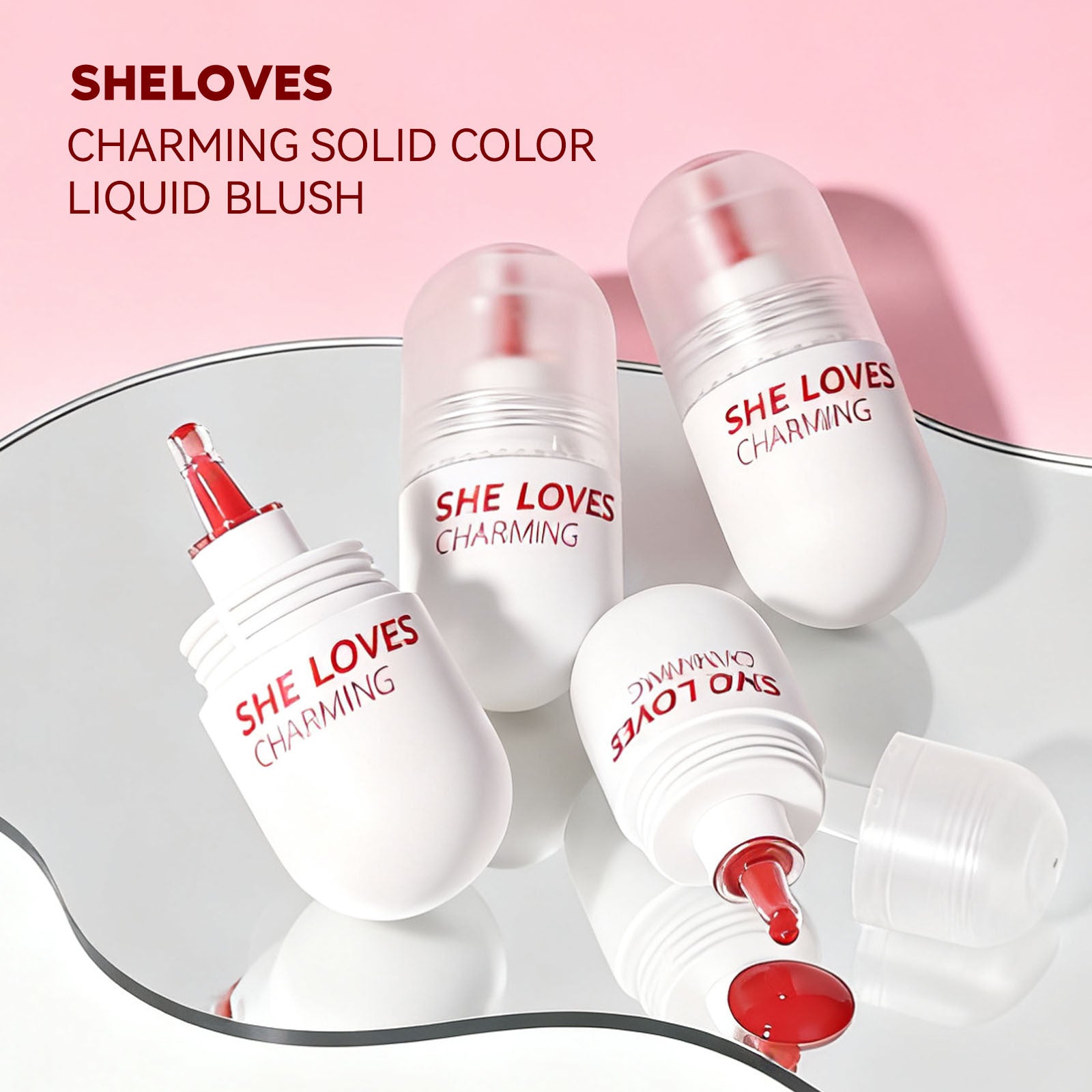 Exclusive Supply sheloves Liquid Blush Lip and Cheek Multi-use Expanding and Shrinking Color Sunburn Blush Liquid Wholesale