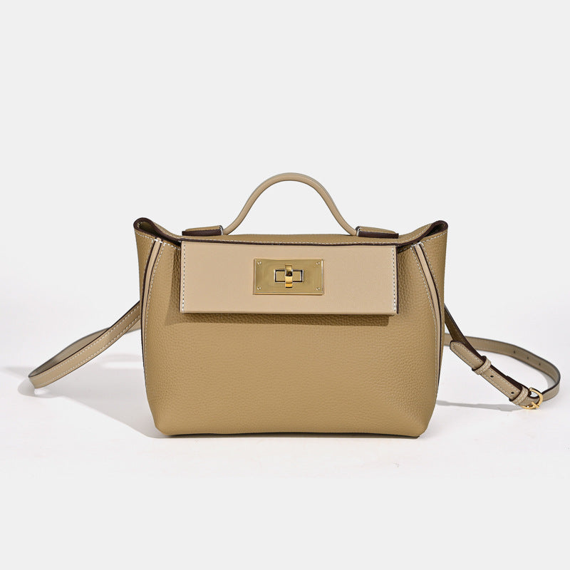 New European and American Style Kelly Bag Versatile Dumpling Bag High-Quality Texture Top Layer Fashion Women's Handbag Tote Shoulder Crossbody Bag