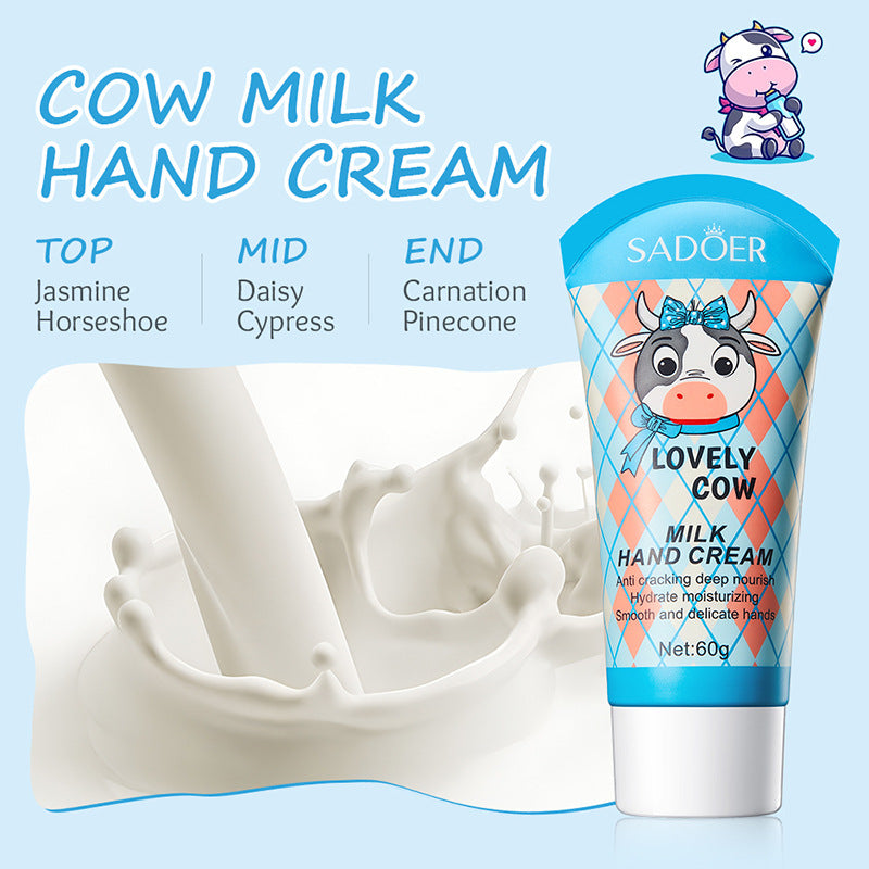 Cartoon Hand Cream60g SADOER Avocado Milk Moisturizing and Hydrating Autumn and Winter Cross-Border Wholesale