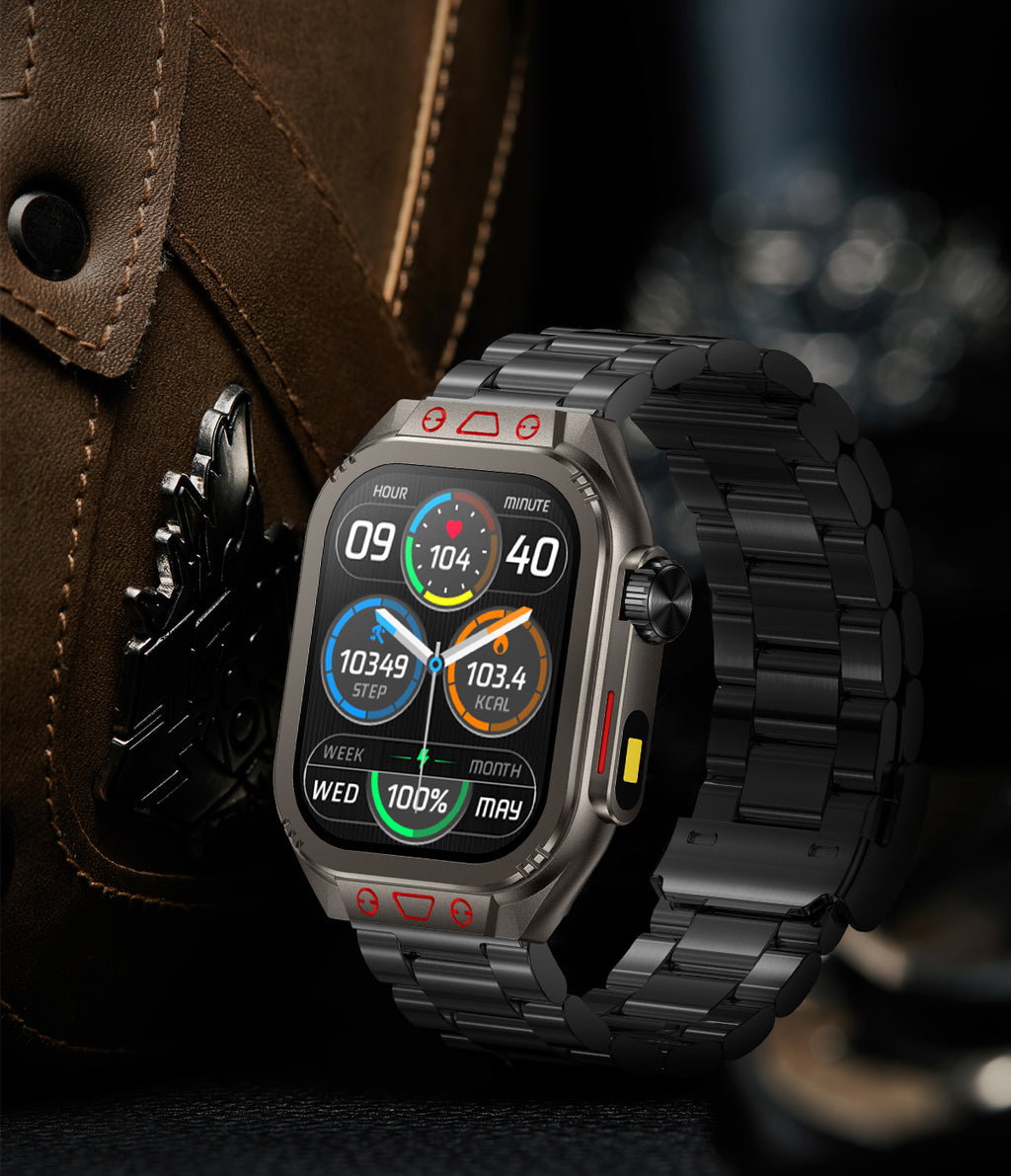 ZW10 Max Smart Watch Bluetooth Call True Heart Rate Step Sleep Monitor Flashlight Outdoor Three-Proof Sports