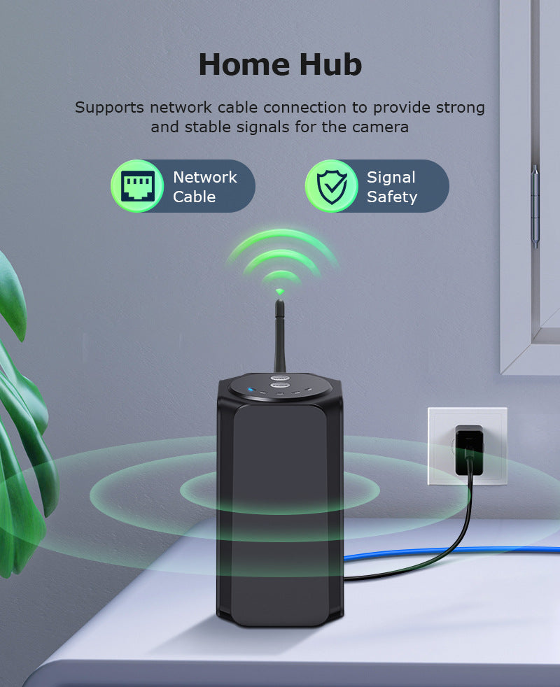 Private Model Wireless WiFi Repeater Solar Camera Combination Set HD Full Color Battery Camera
