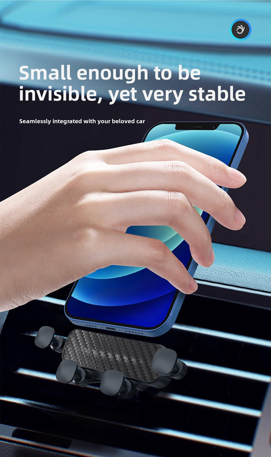 Car Phone Holder Air Vent Mount Navigation Stand Portable Multi-Function Navigation Device
