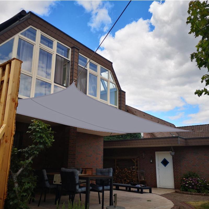 Outdoor Sunshade Sail Thickened Polyester Oxford Cloth Waterproof Courtyard Sunshade Canopy Rainproof Thickened