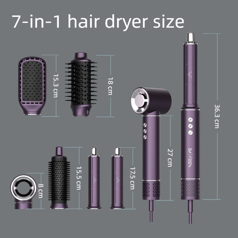 фeH Hair Dryer Household High Power High Speed Hair Dryer Fully Automatic Curling Iron 7-in-1 Negative Ion Hair Dryer
