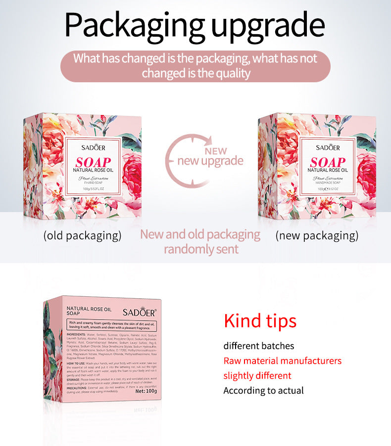 Plant and Fruit Scented Soap100g SADOER Cleansing, Moisturizing Handmade Soap  Wholesale