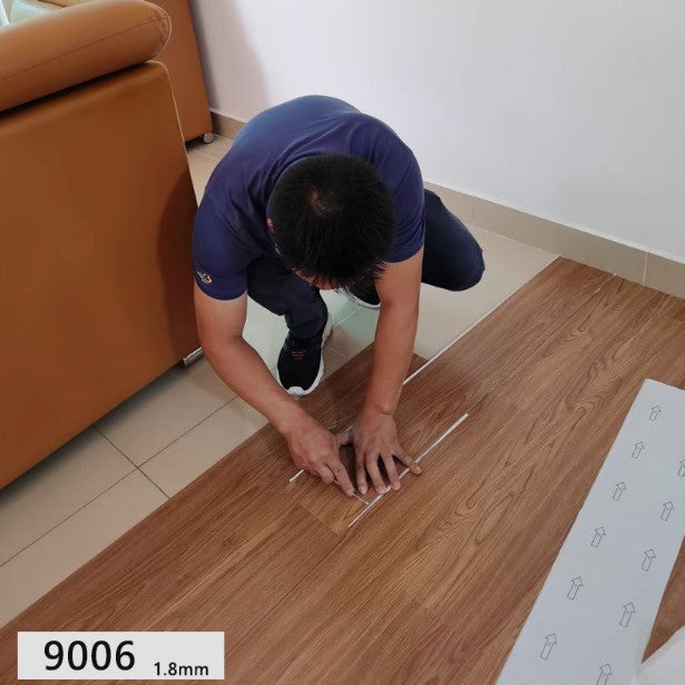 PVC Self-Adhesive Plastic Floor Stickers for Commercial Use in Bedrooms and Hallways, Indoor Renovation, Special for Cement Floors, Waterproof and Wear-Resistant