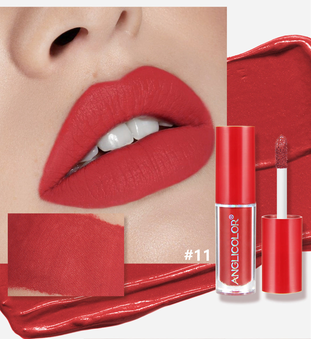 12Color Lip Glaze Set Velvet Matte Matte Lip Gloss Non-Fading Liquid Lipstick European and American Makeup