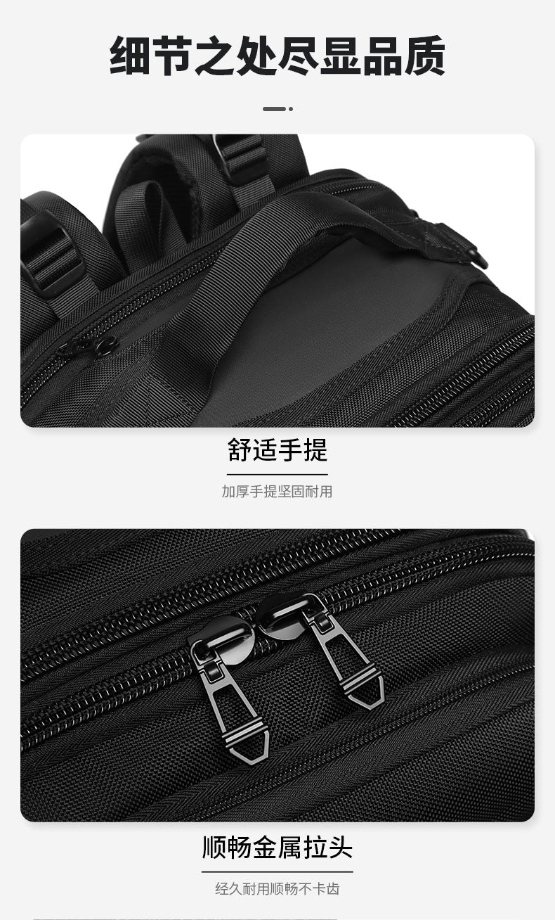 New Men's Backpack Large Capacity Short Distance Travel Backpack Outdoor Commuting Multifunctional Waterproof Tactical Computer Bag