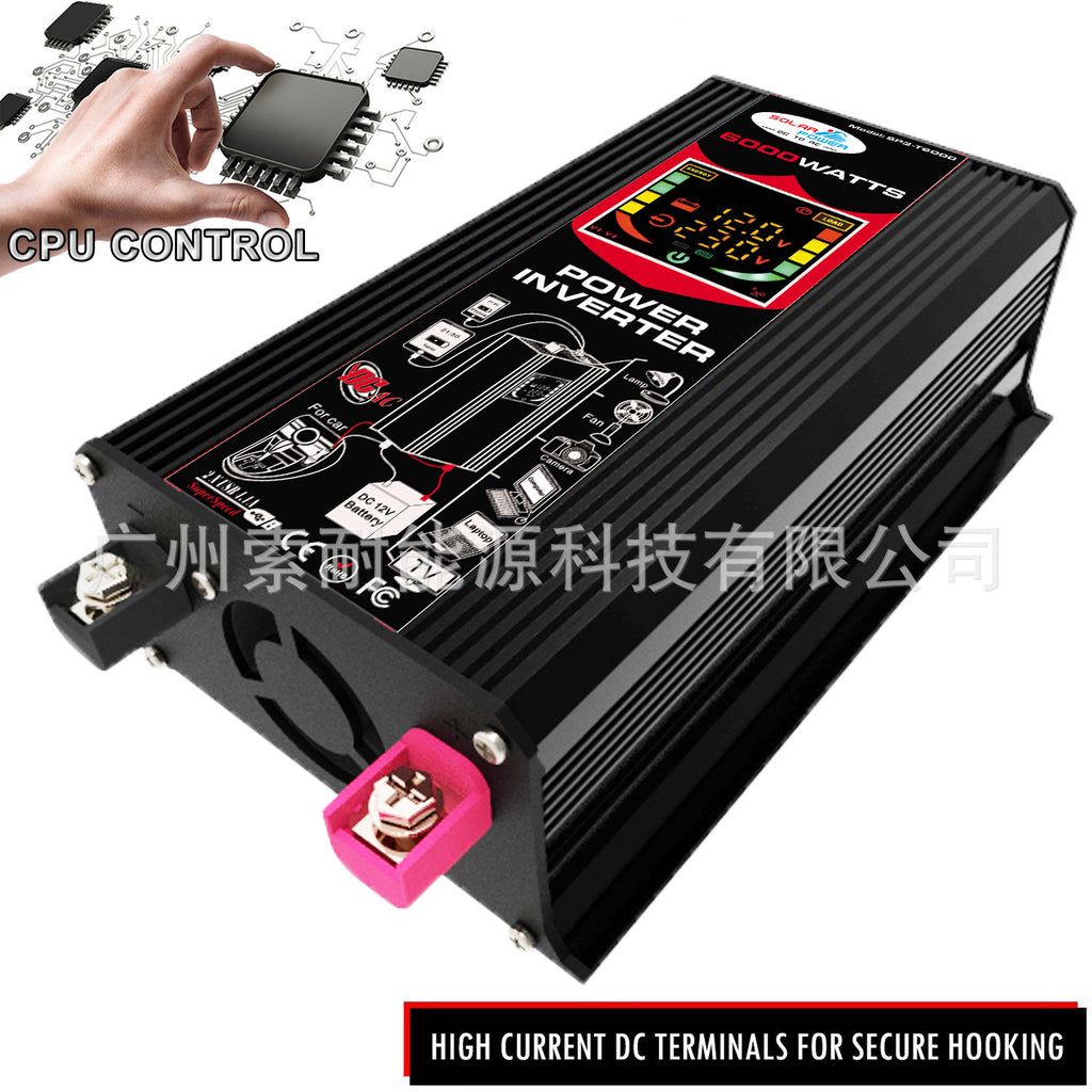 Tang Dynasty Three Car Inverter500W 12V Turn220V 110V Smart Display Screen Dual USB Mouth inverter