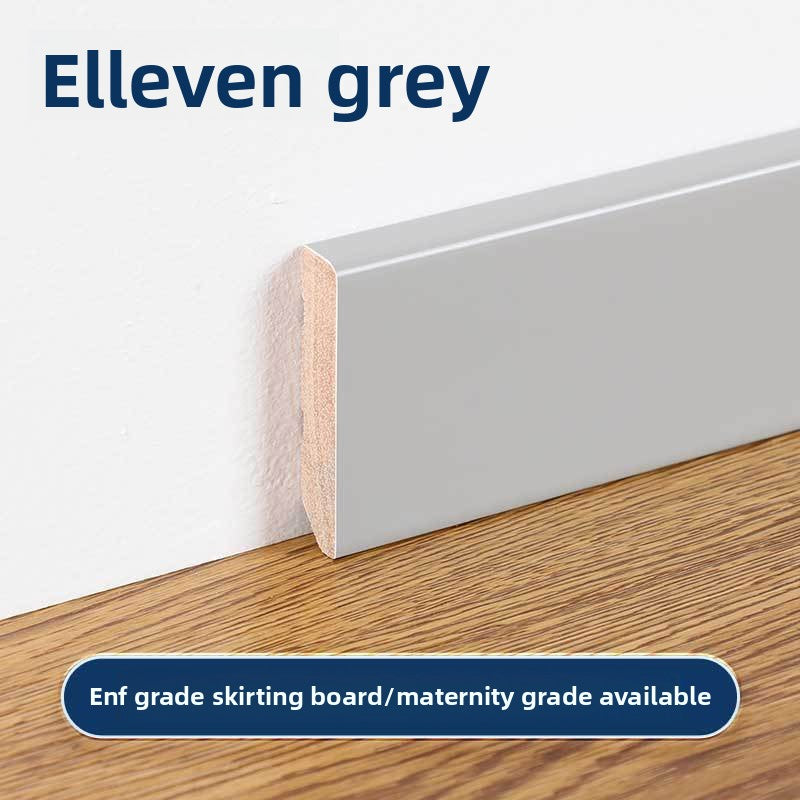 High-end ENF Taun skirting board in white and black, wooden skirting board, solid wood flat panel, ultra-narrow solid wood skirting board