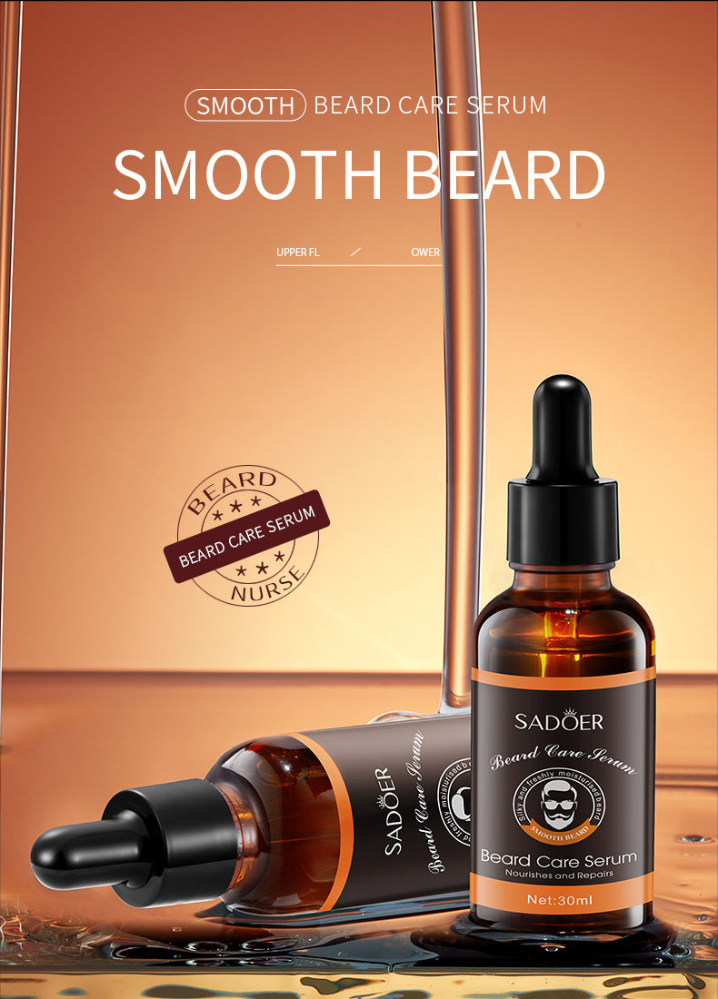 Beard Care Serum SADOER Men's Beard Care Solution30ml  Foreign Trade Wholesale