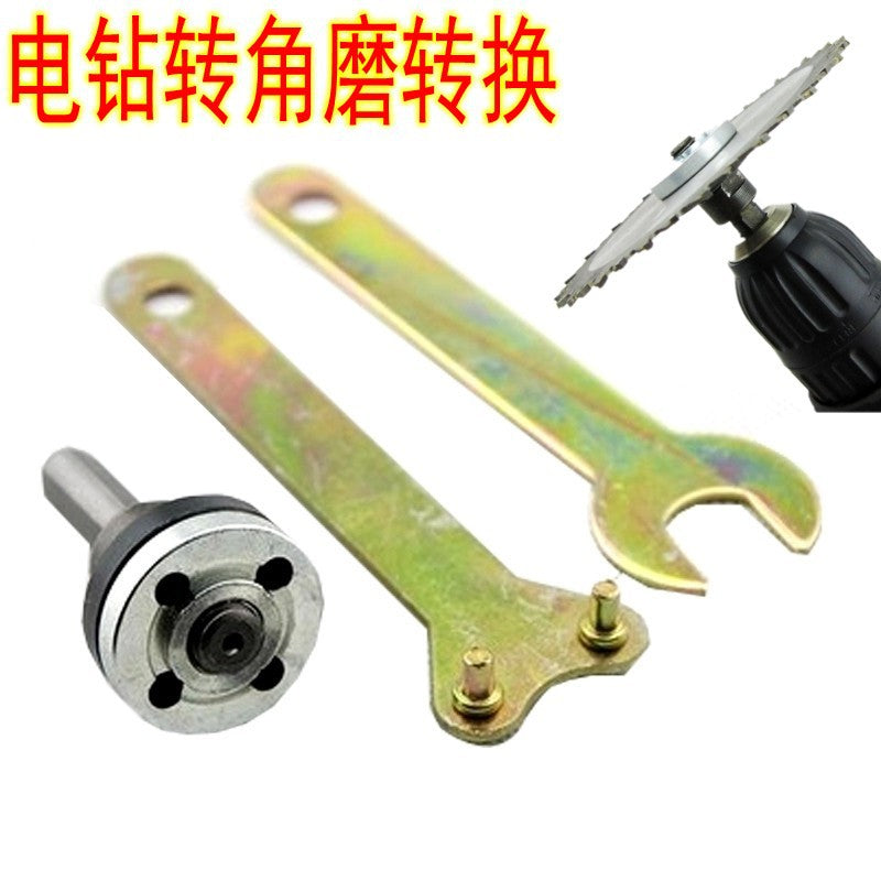 Electric Drill Conversion Head Accessories Hand Drill to Angle Grinder Conversion Kit Cutting Angle Grinder Accessories Set Connecting Rod Converter